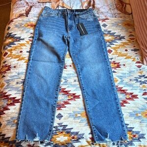 NWT Just Black Denim HR Vintage Straight Blue Jeans
